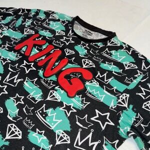 Phat Farm King Long Sleeve Printed Casual Streetwear Size X Large Pullover